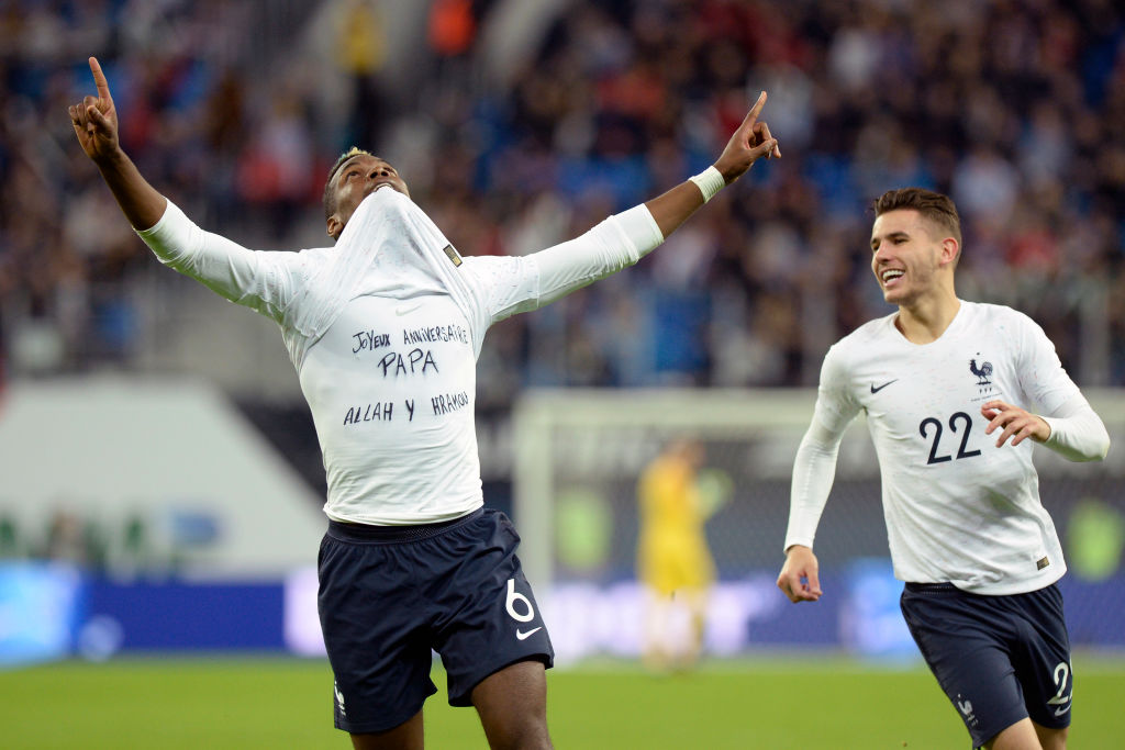 Pogba post-match celebration