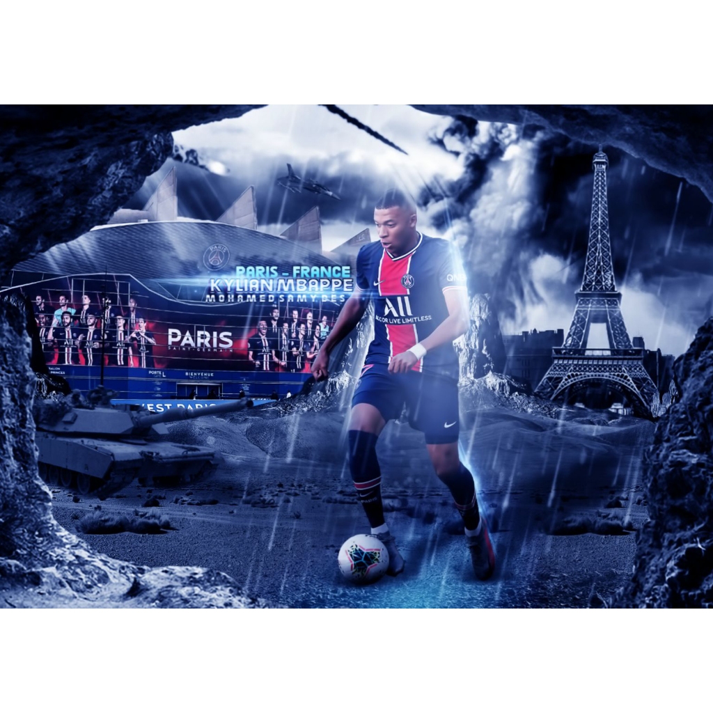 poster mbappe wallpaper 0026