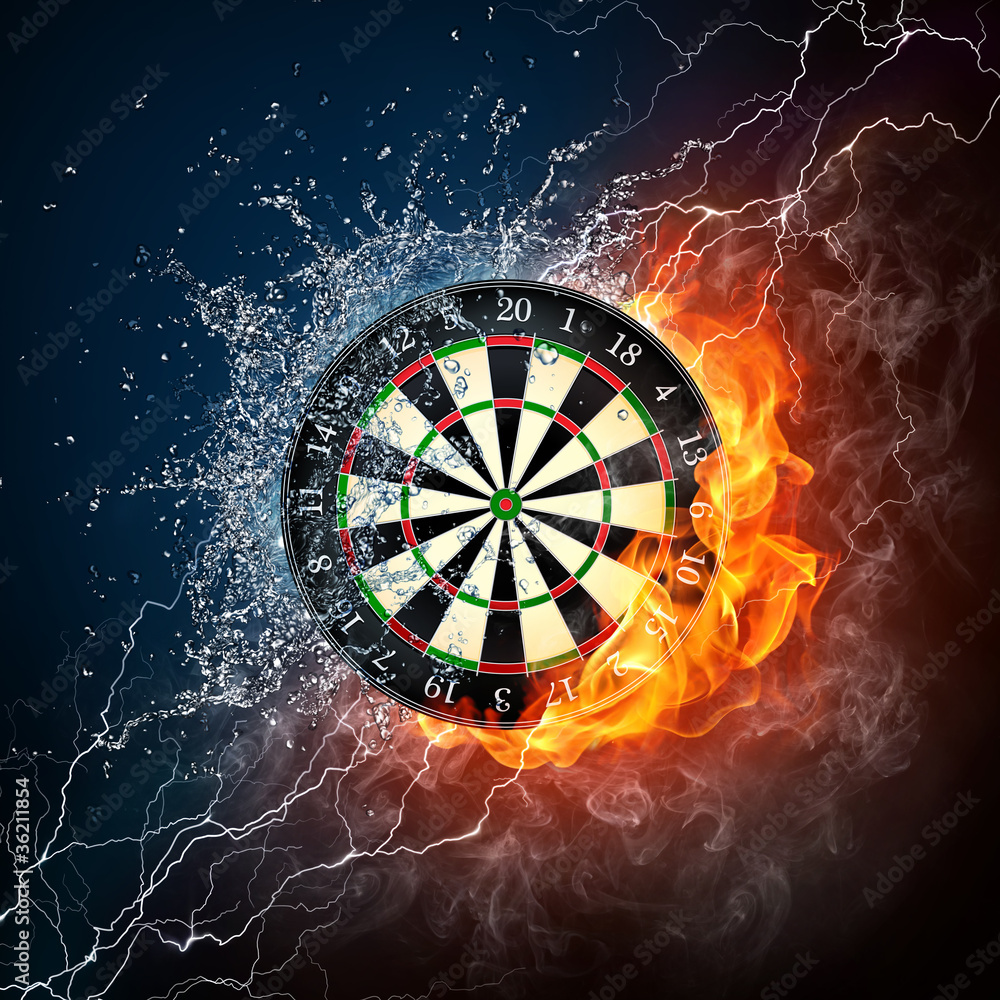 professional dart player poster