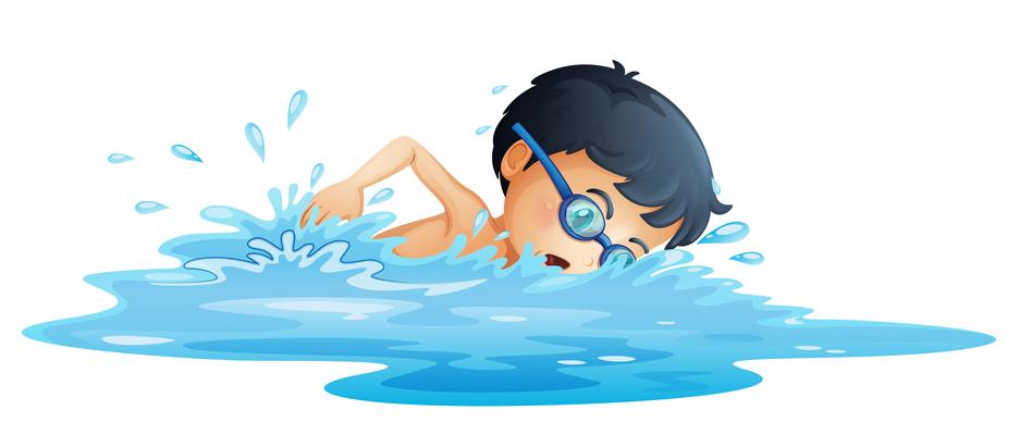 professional swimmers training.