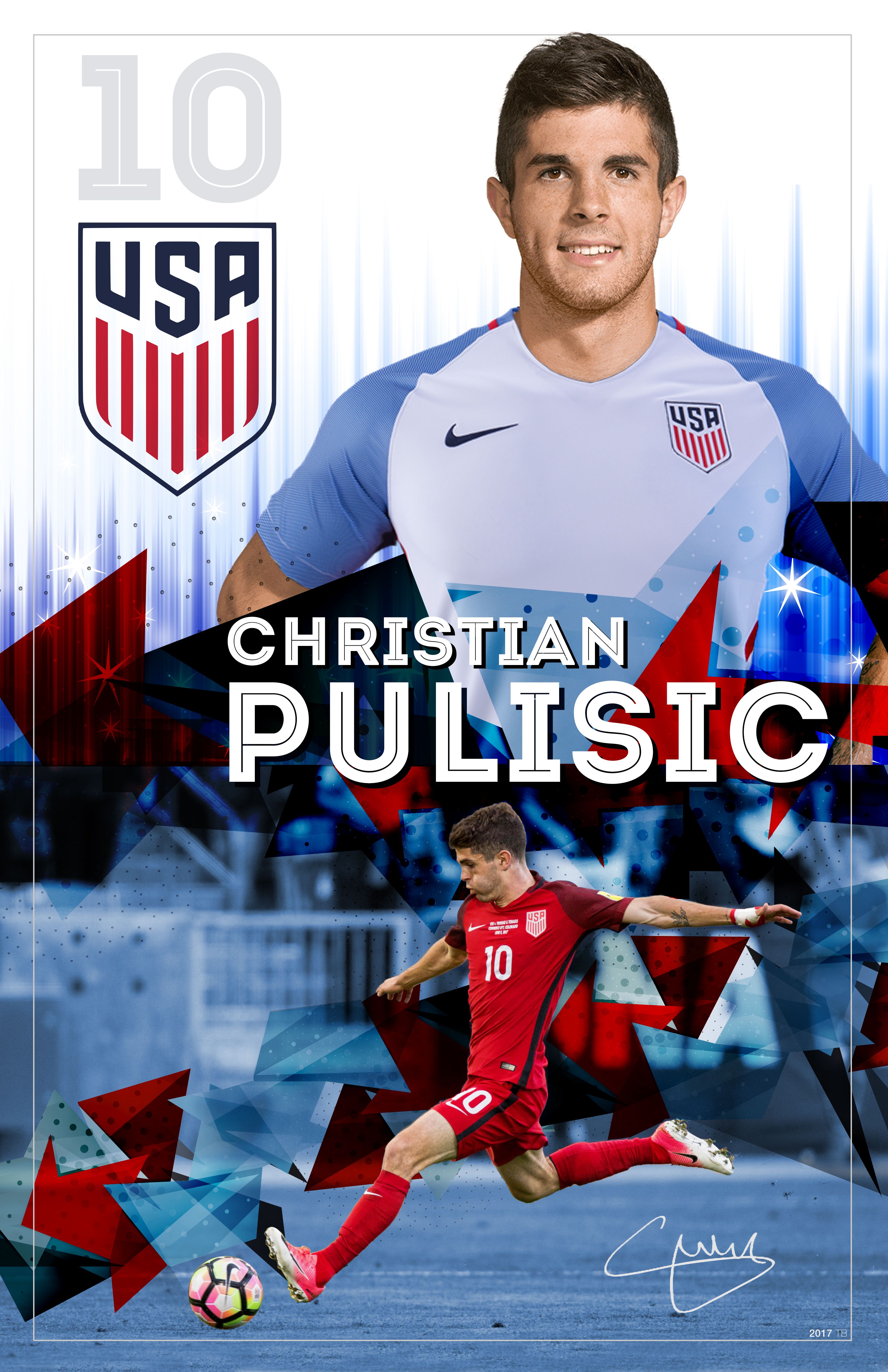 Pulisic memorabilia art