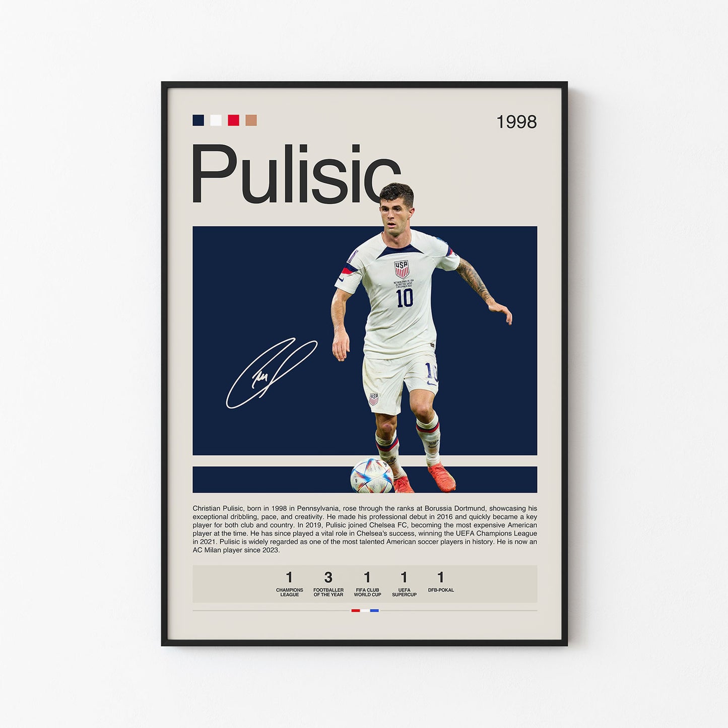 Pulisic poster print