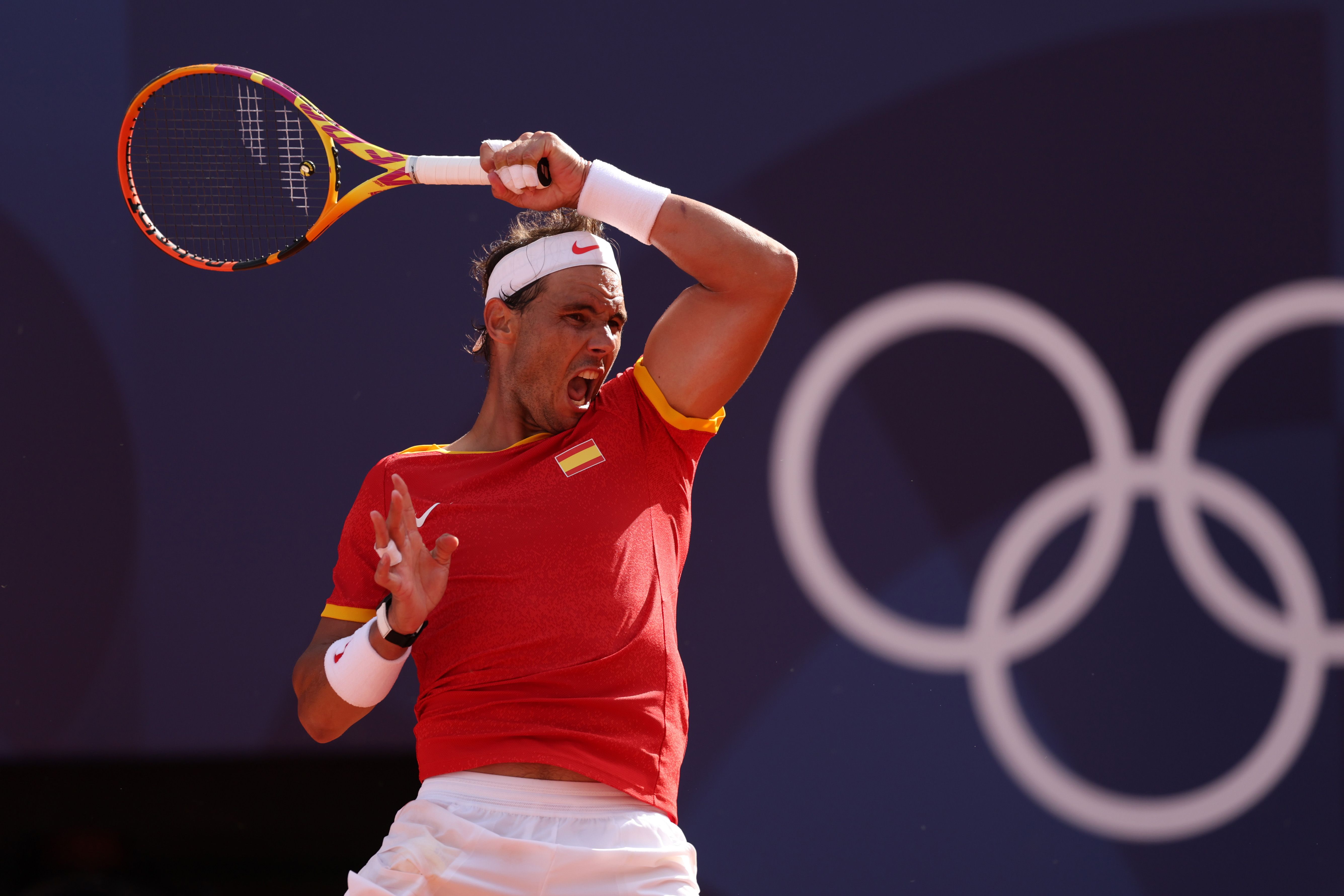 Rafael Nadal on clay courts