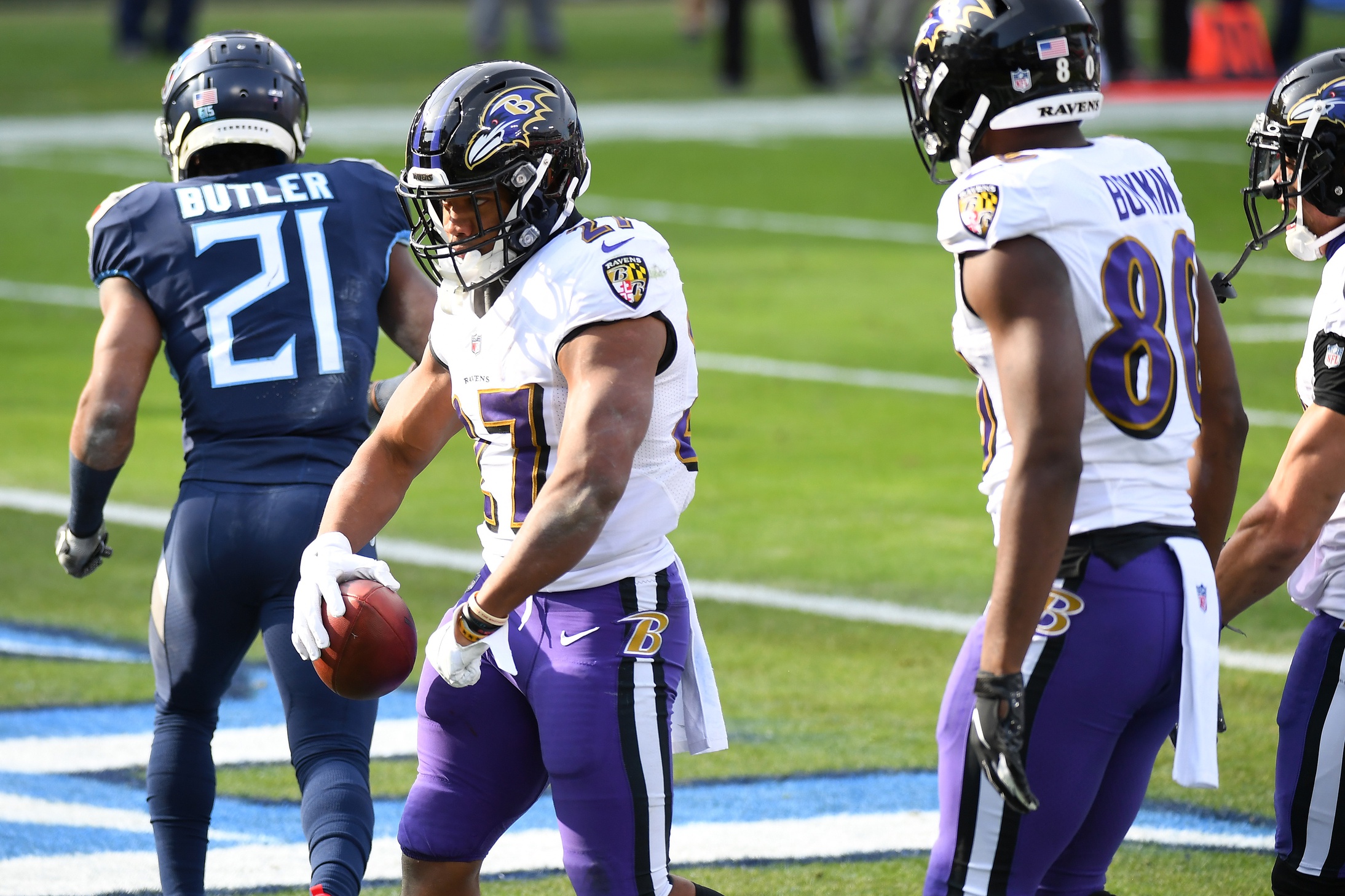 Ravens Titans 2020 players stats