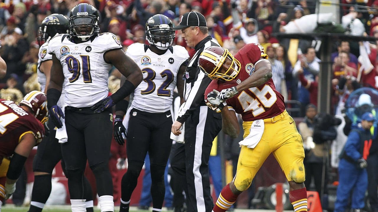 Ravens vs Redskins history