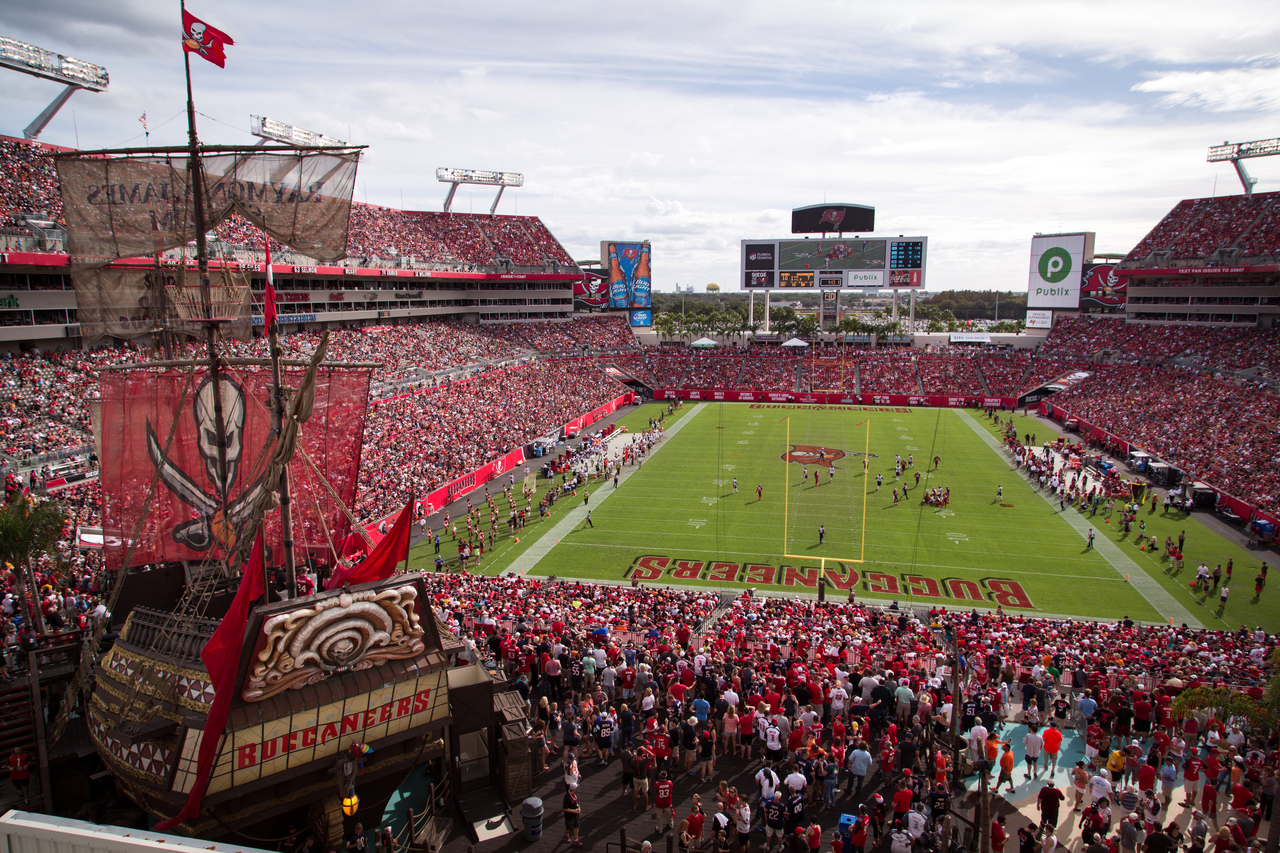 Raymond James Stadium night view