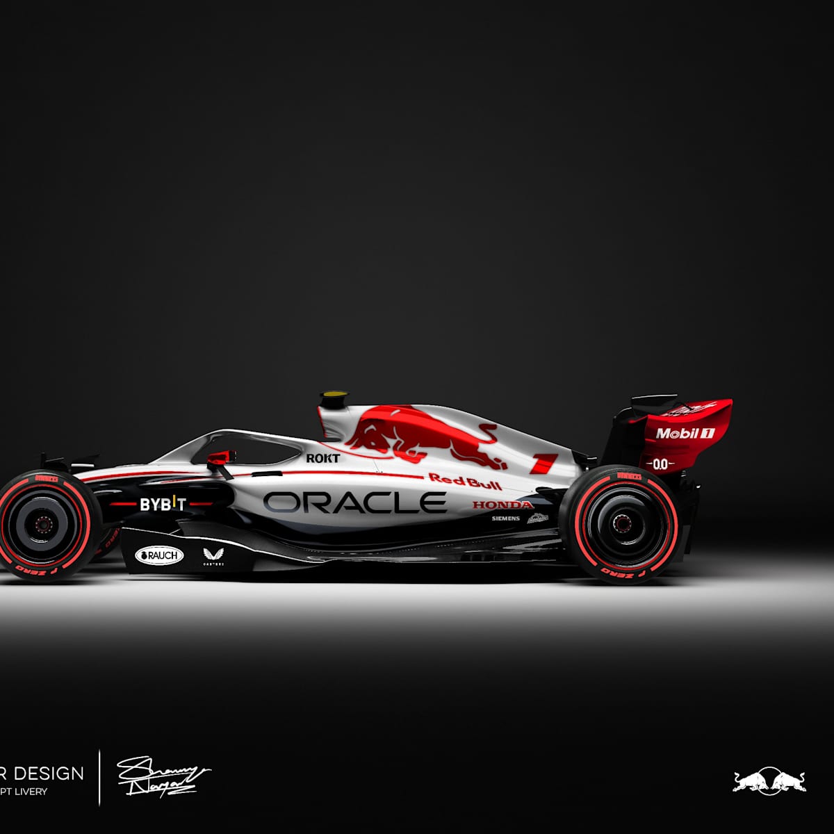 red bull f1 white livery 0014