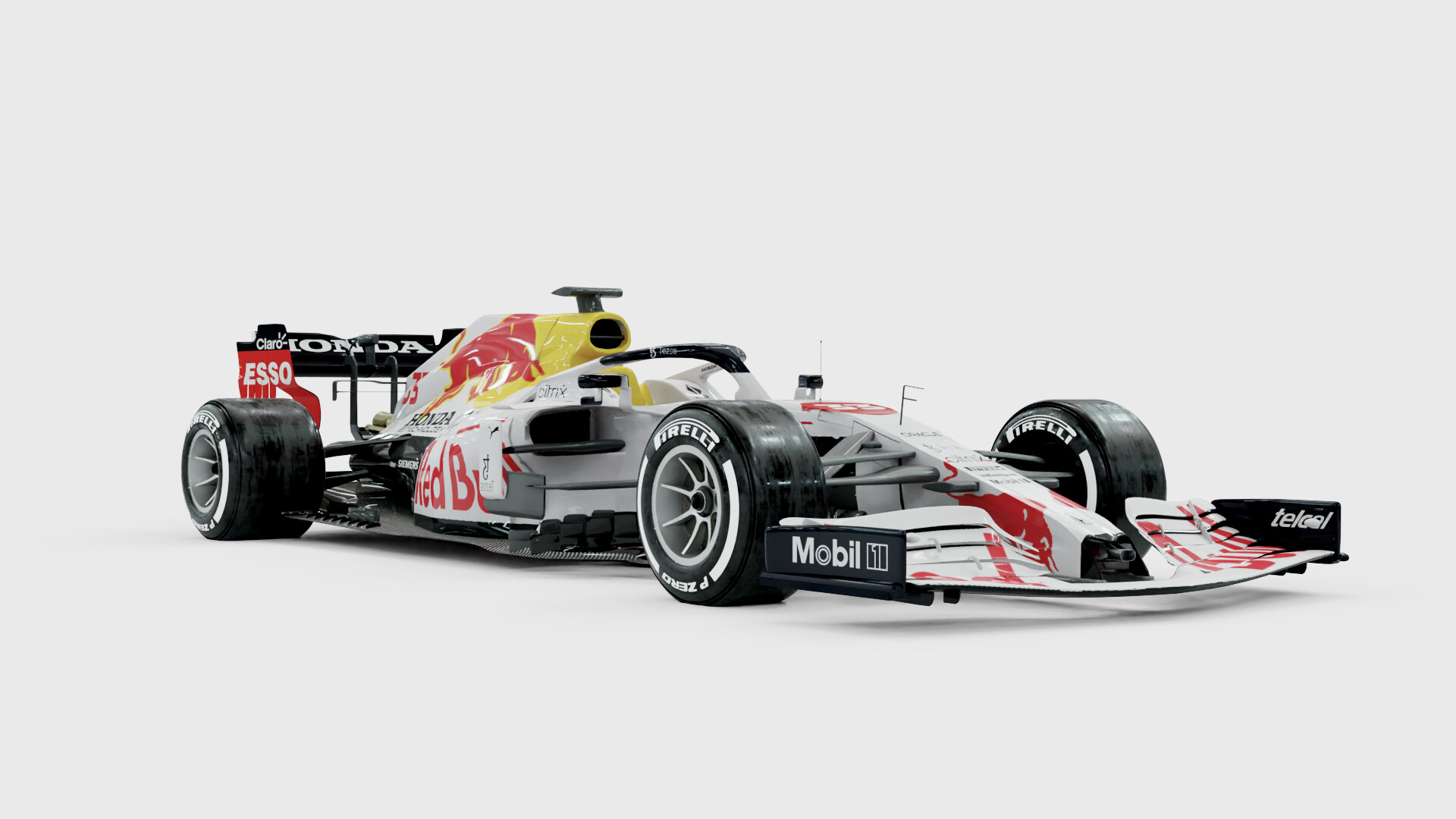 red bull f1 white livery 0035