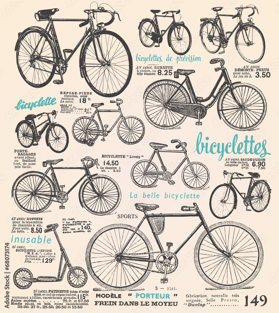 retro cycling imagery