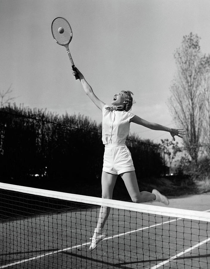 retro tennis photographs