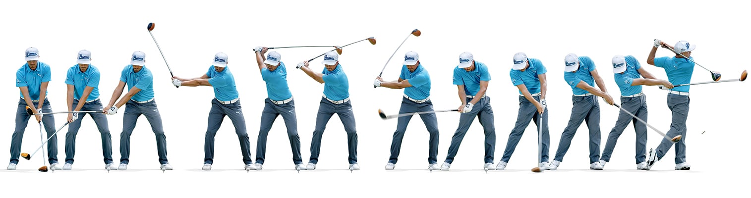 Rickie Fowler golf swing slow motion