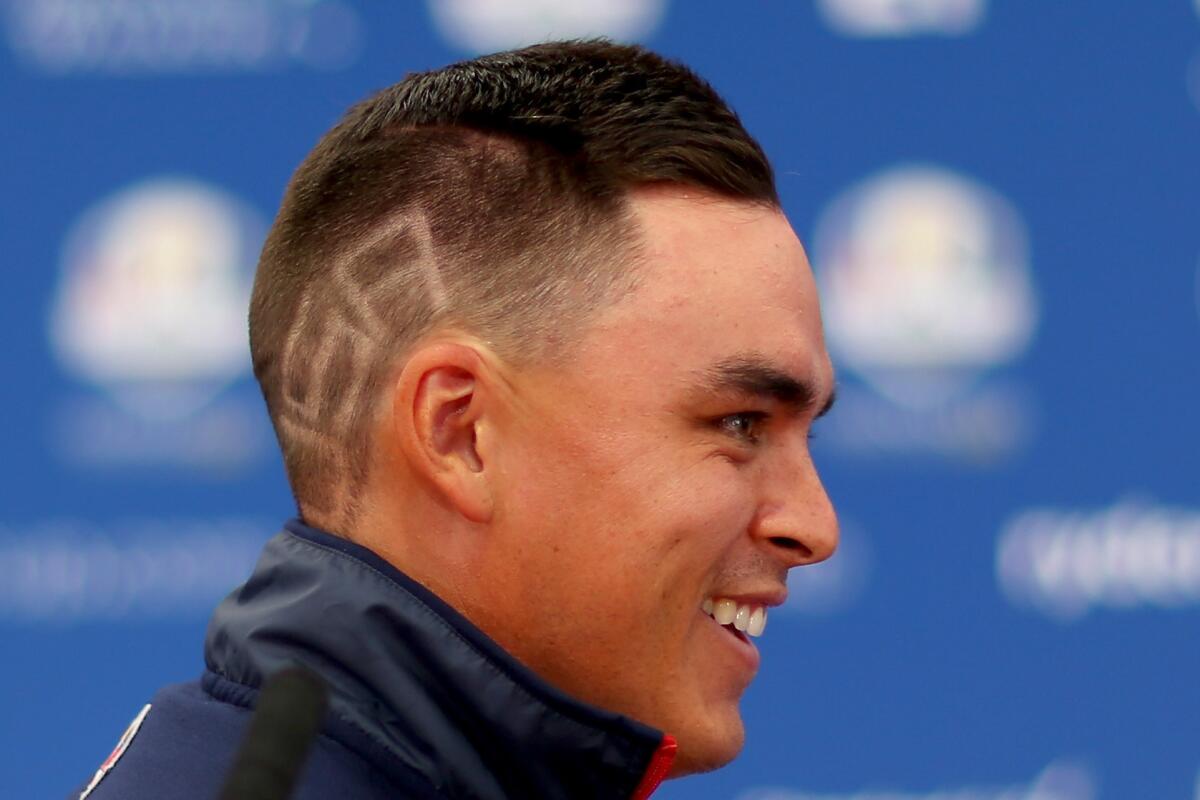 Rickie Fowler hair makeover