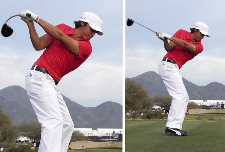 Rickie Fowler new swing style