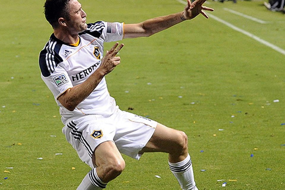 Robbie Keane reaction celebrations.