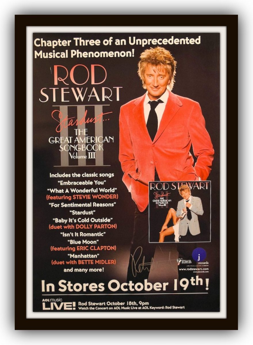 Rod Stewart concert poster