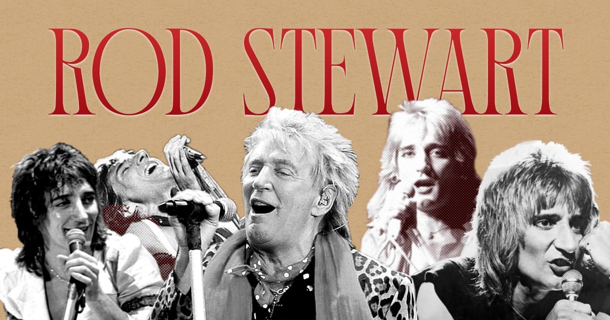 Rod Stewart framed print.