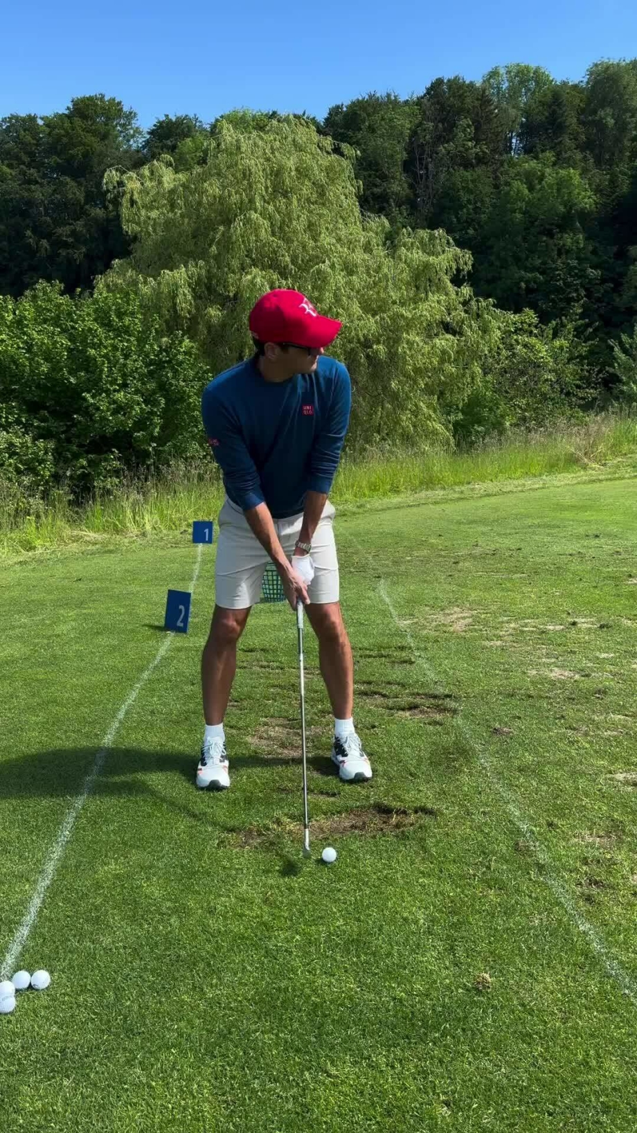 Roger Federer golf swing