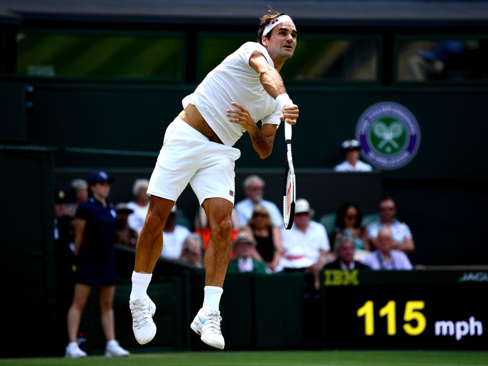 roger federer serve