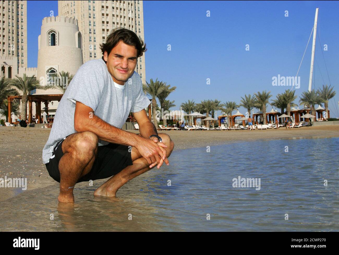 Roger Federer shoe size.