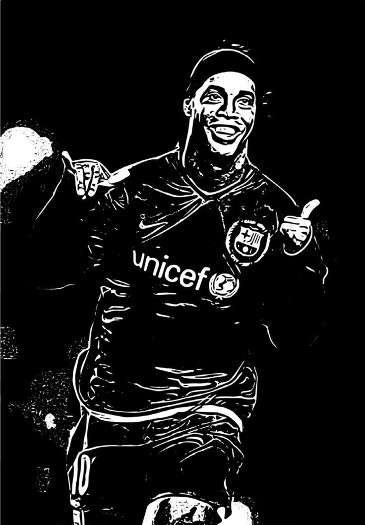 ronaldinho black and white 0028