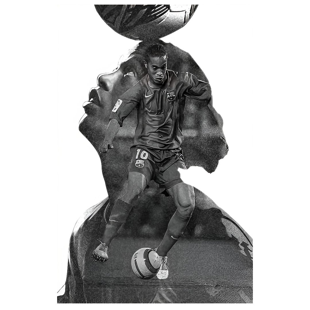 ronaldinho black and white 0031