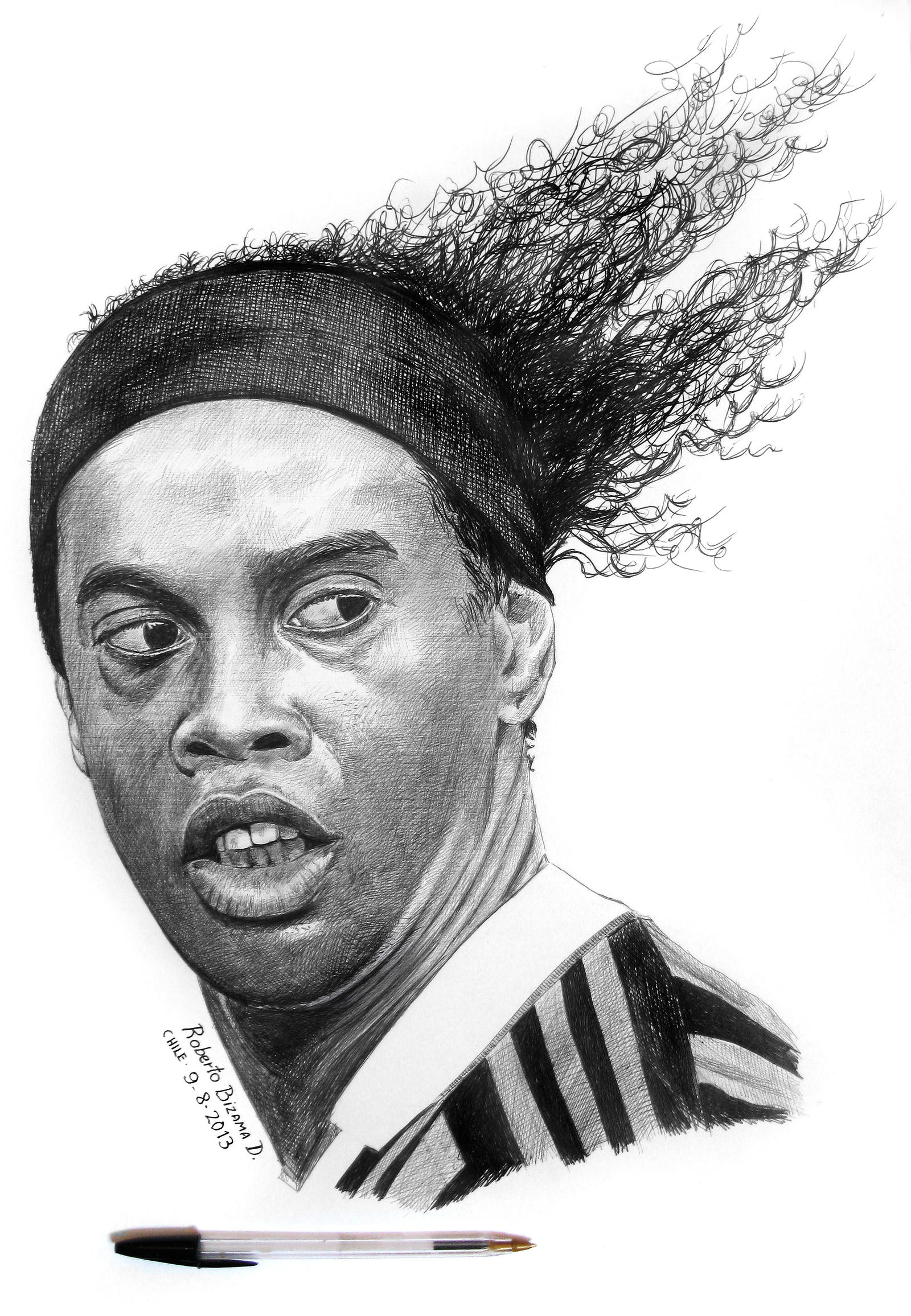 ronaldinho black and white 0036