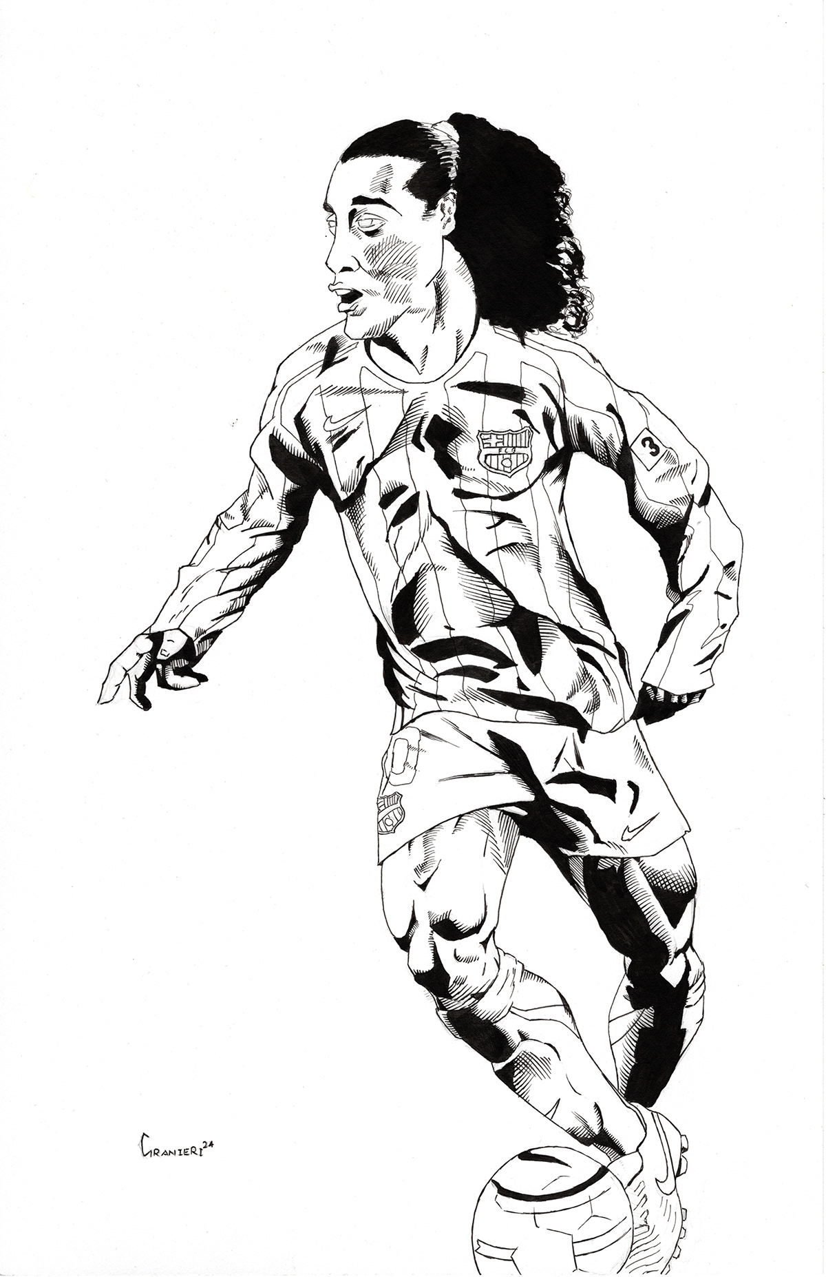 ronaldinho black and white 0037