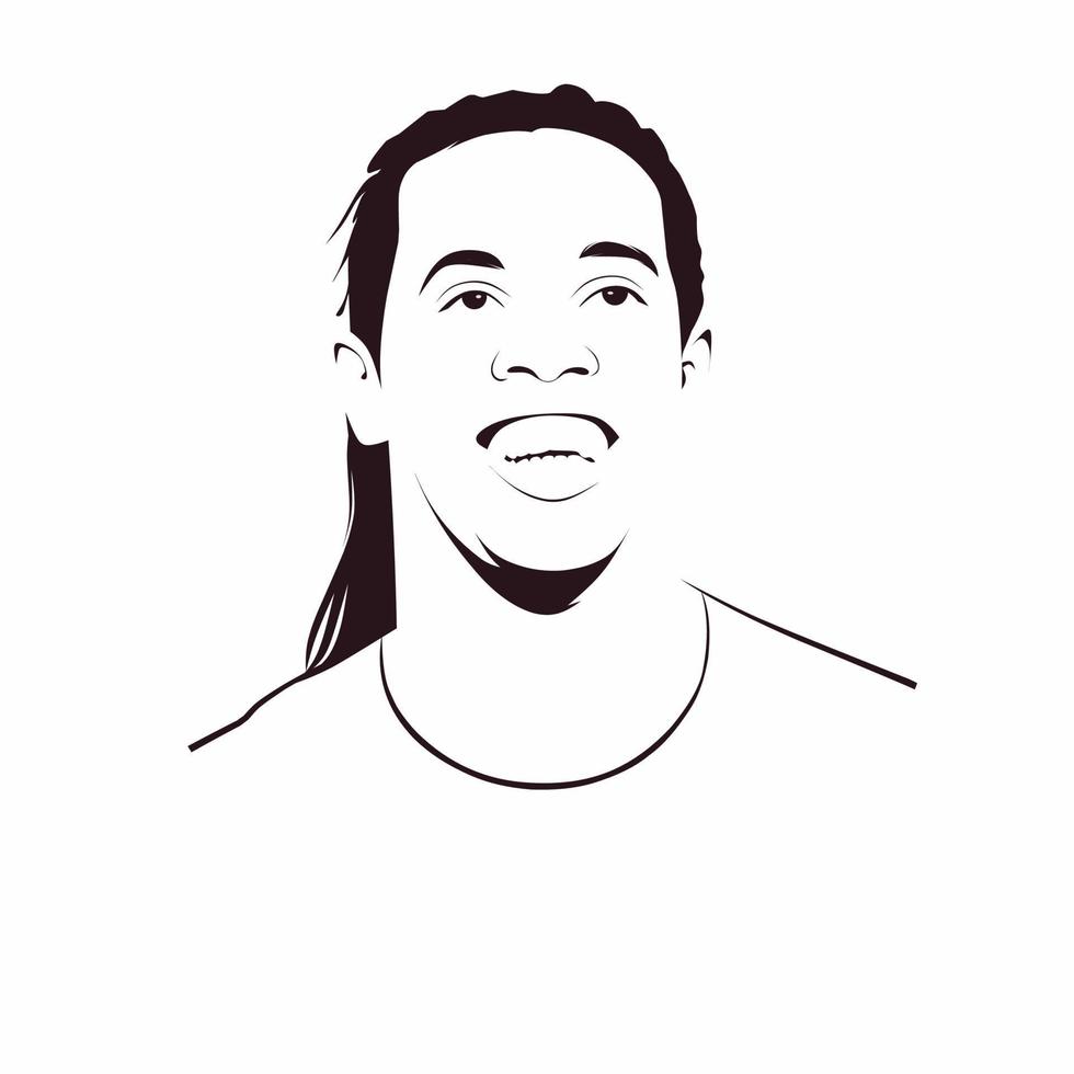 ronaldinho black and white 0038
