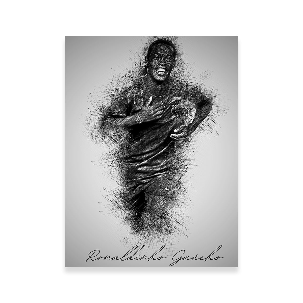 ronaldinho black and white 0041