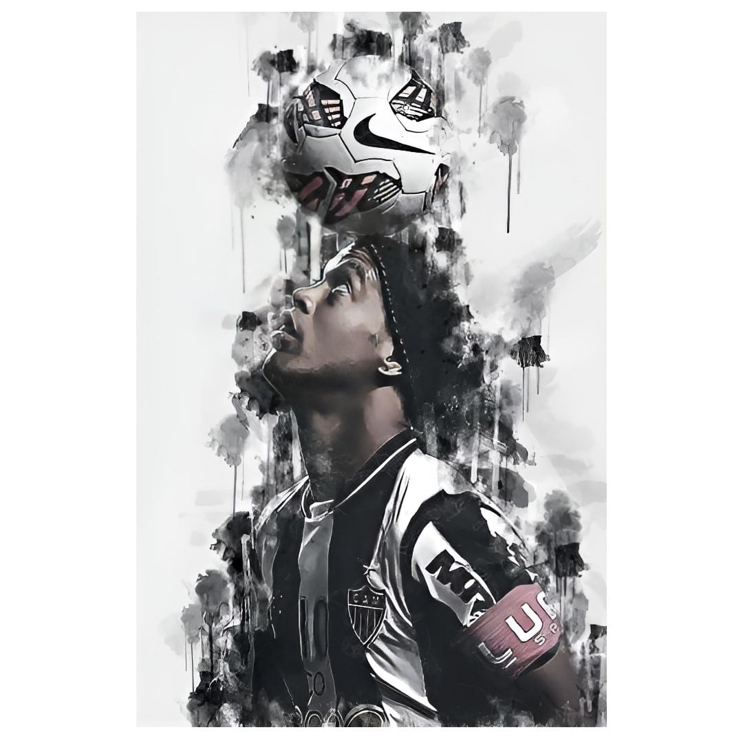 ronaldinho black and white 0048