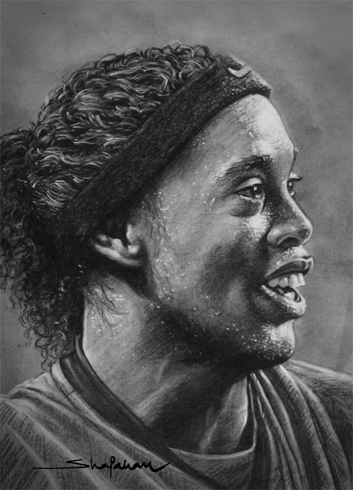 ronaldinho black and white 0054
