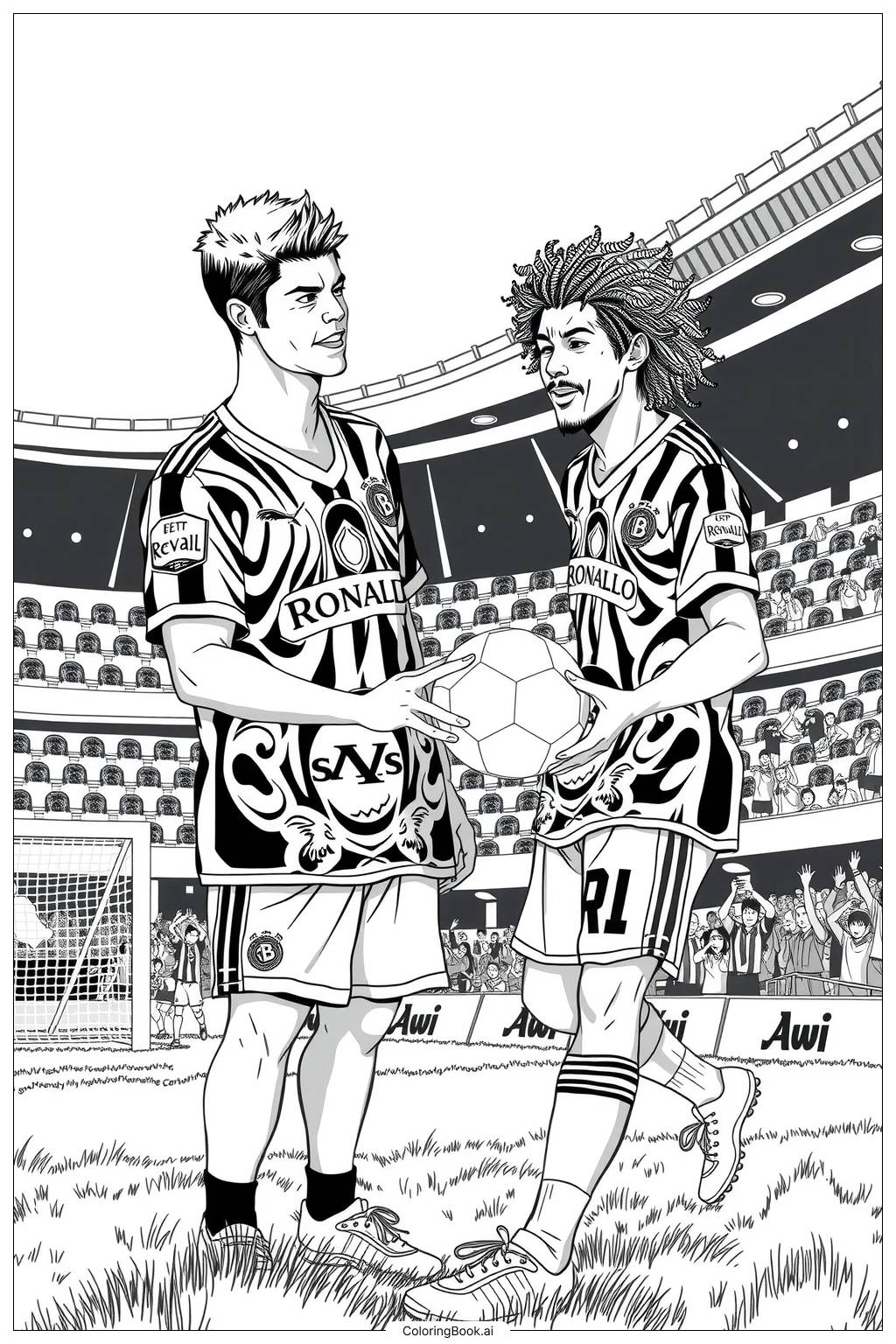 ronaldinho black and white 0056