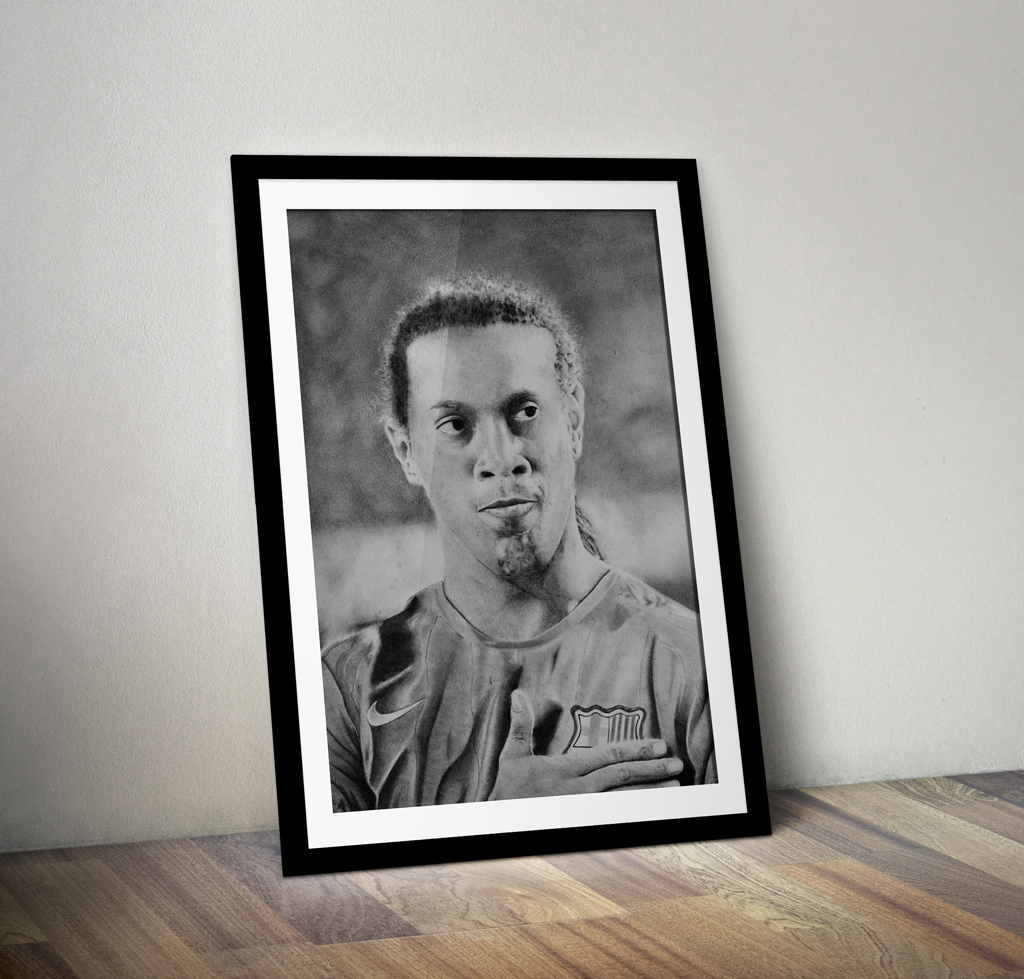 ronaldinho black and white 0064