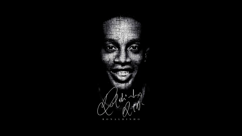 ronaldinho black and white 0076