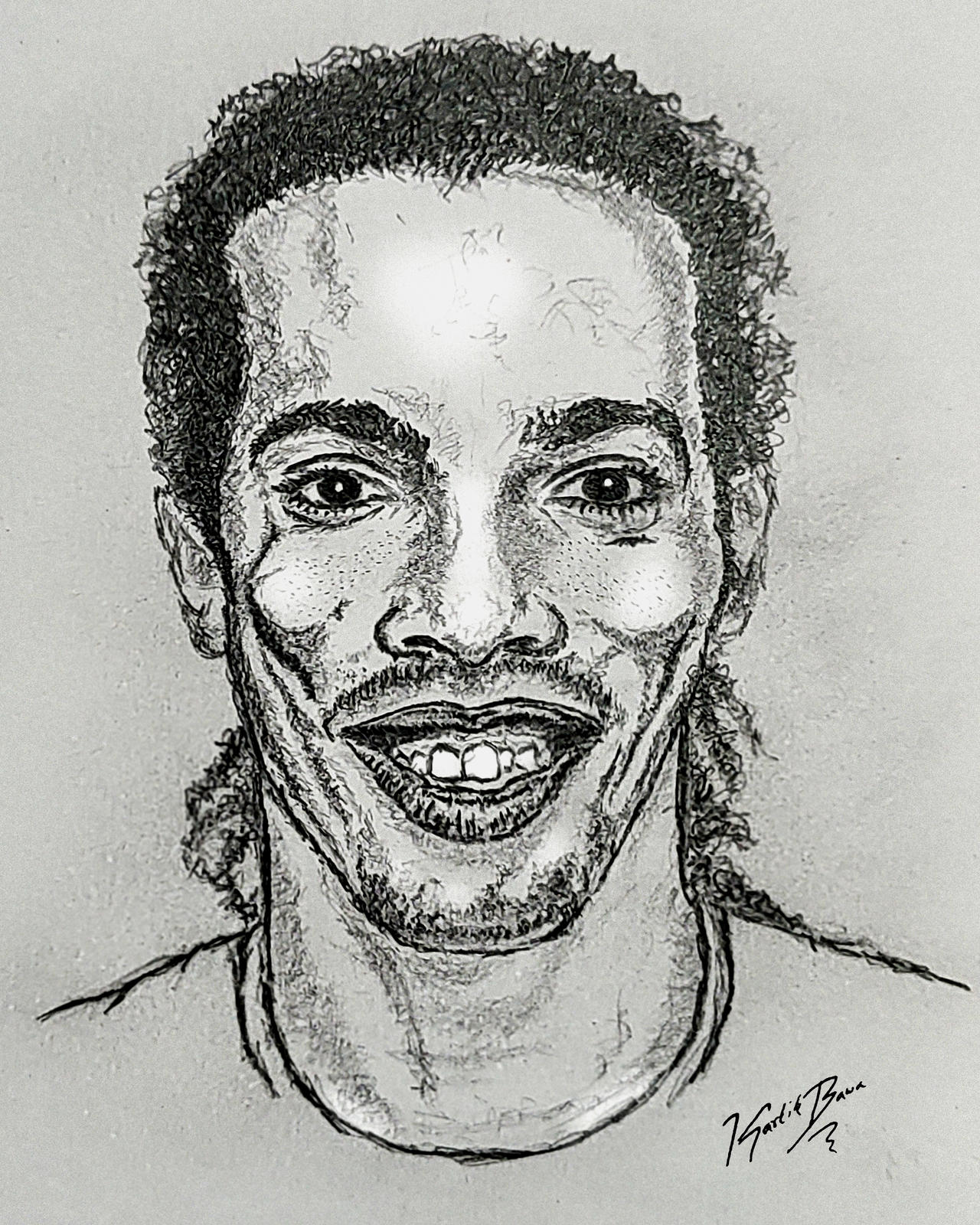 ronaldinho black and white 0087