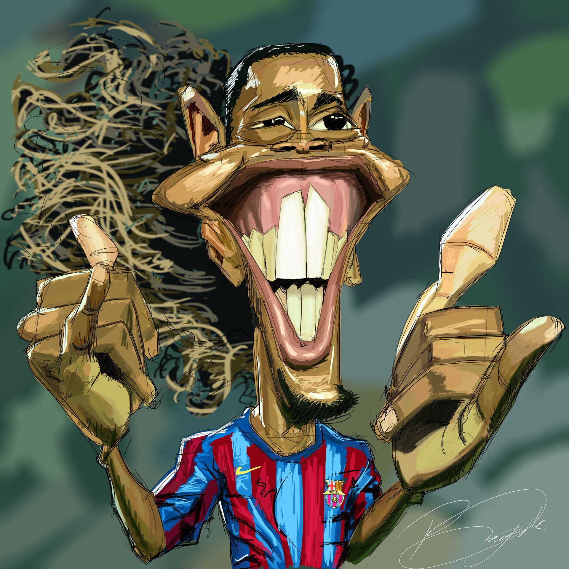 ronaldinho goofy expressions