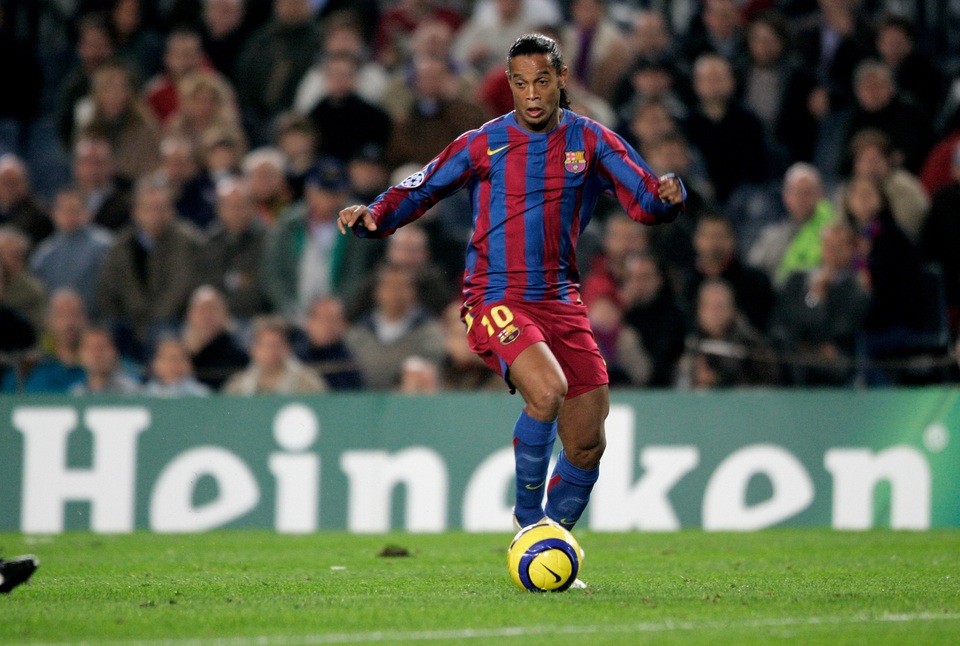 ronaldinho in action