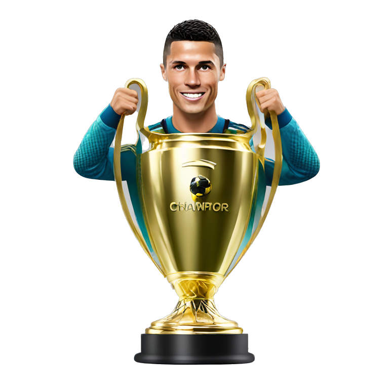 ronaldo with champions league trophy 0027
