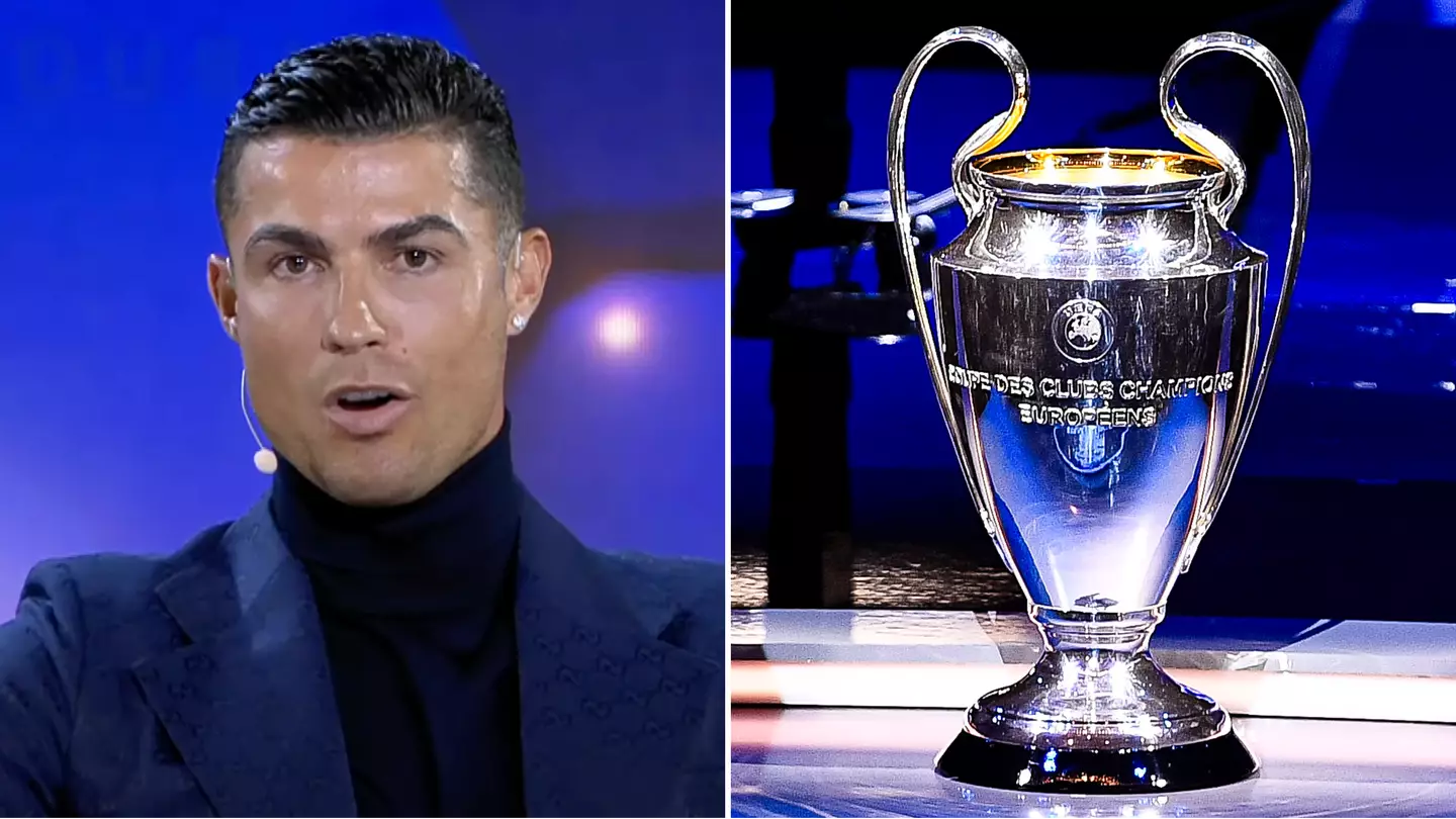 ronaldo with champions league trophy 0034