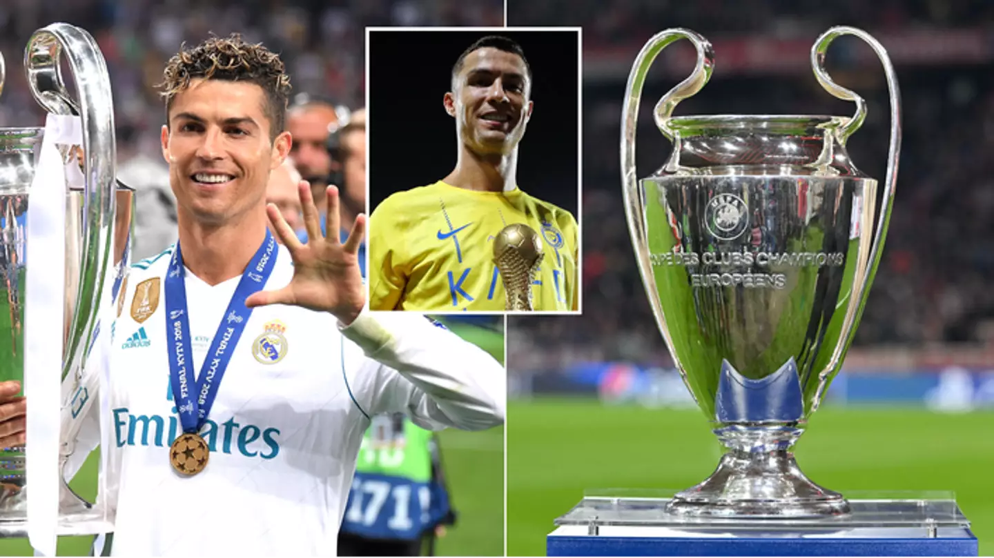ronaldo with champions league trophy 0039