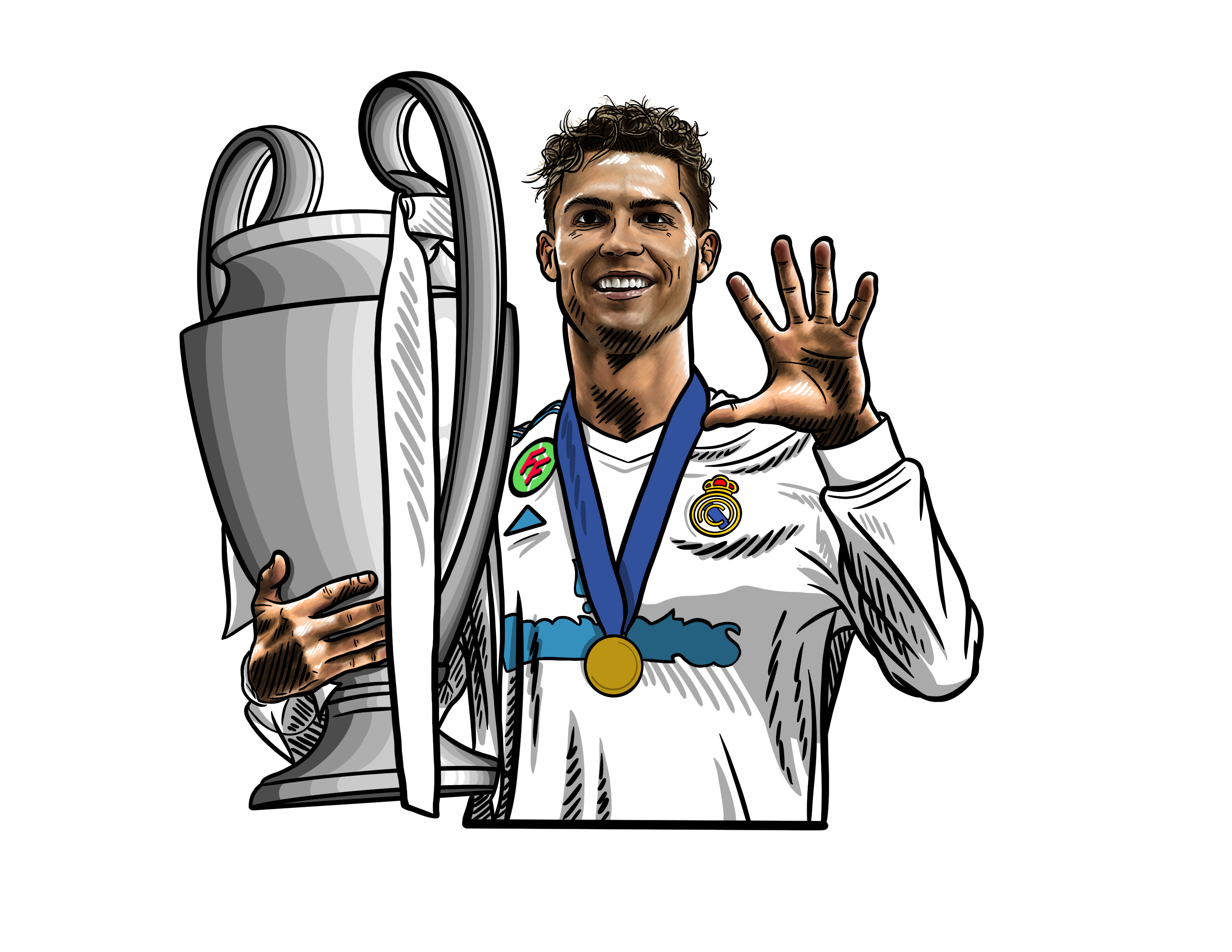ronaldo with champions league trophy 0040