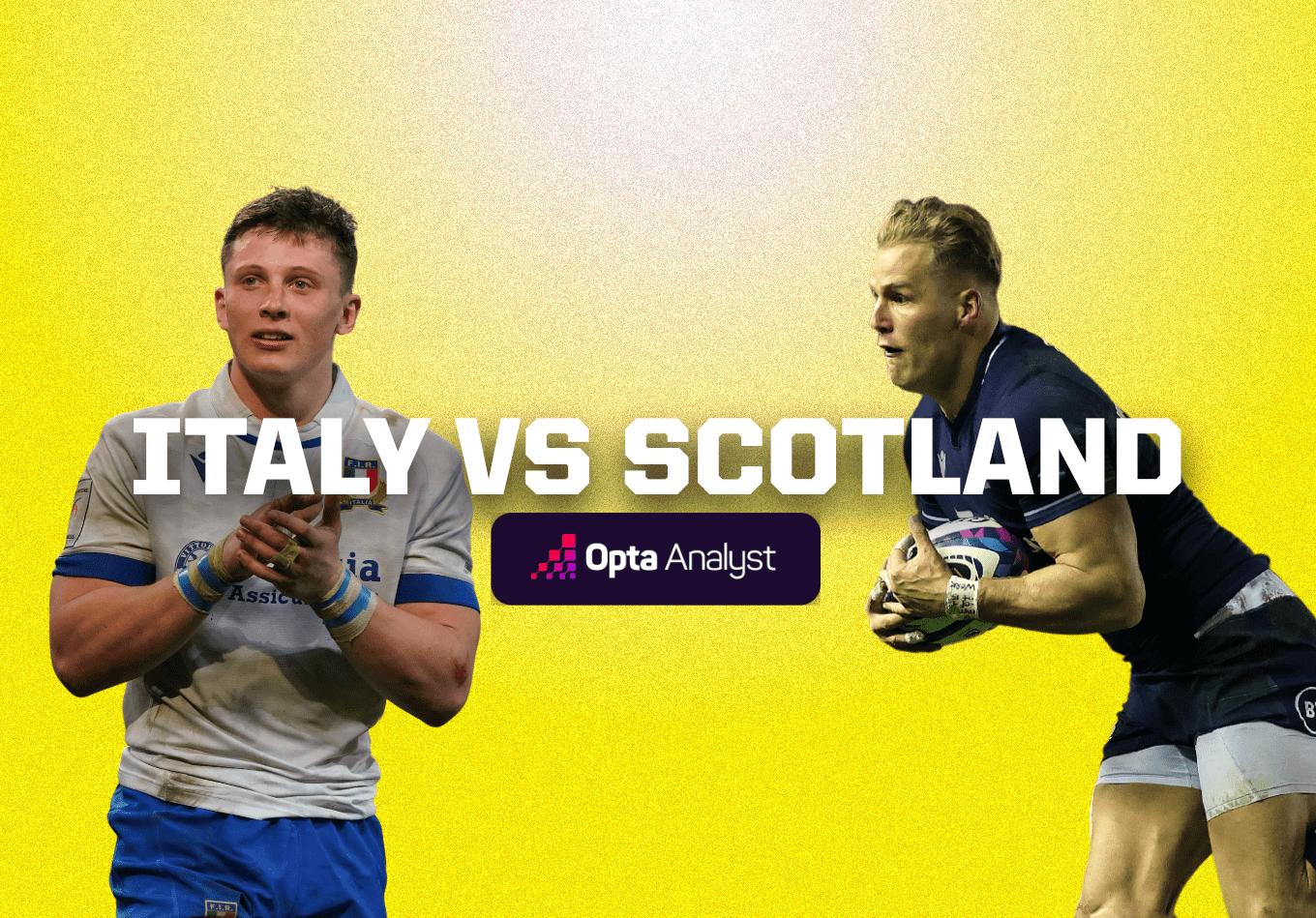 rugby history Italy Scotland