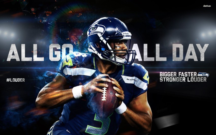 Russell Wilson action shot