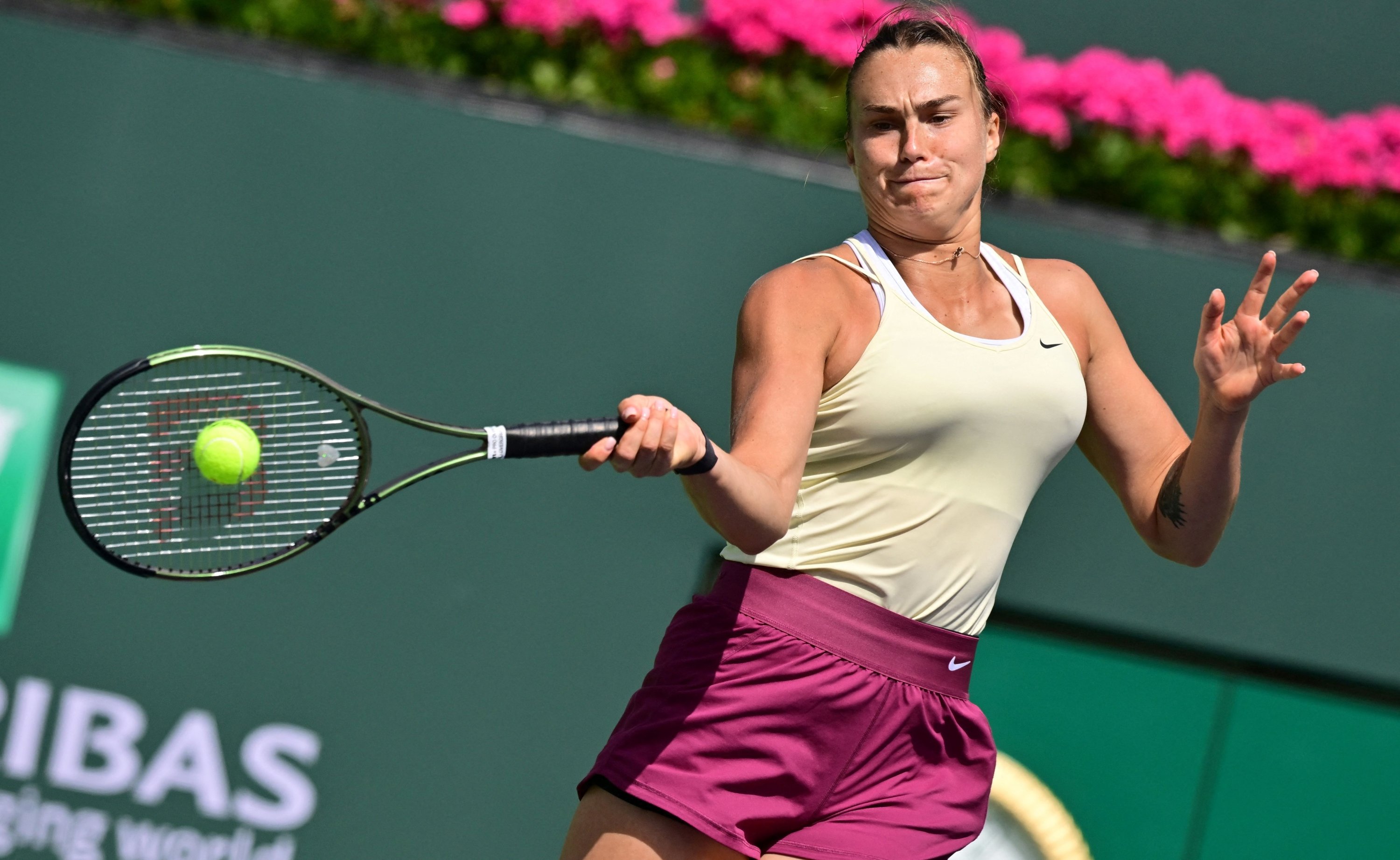 Sabalenka Indian Wells results