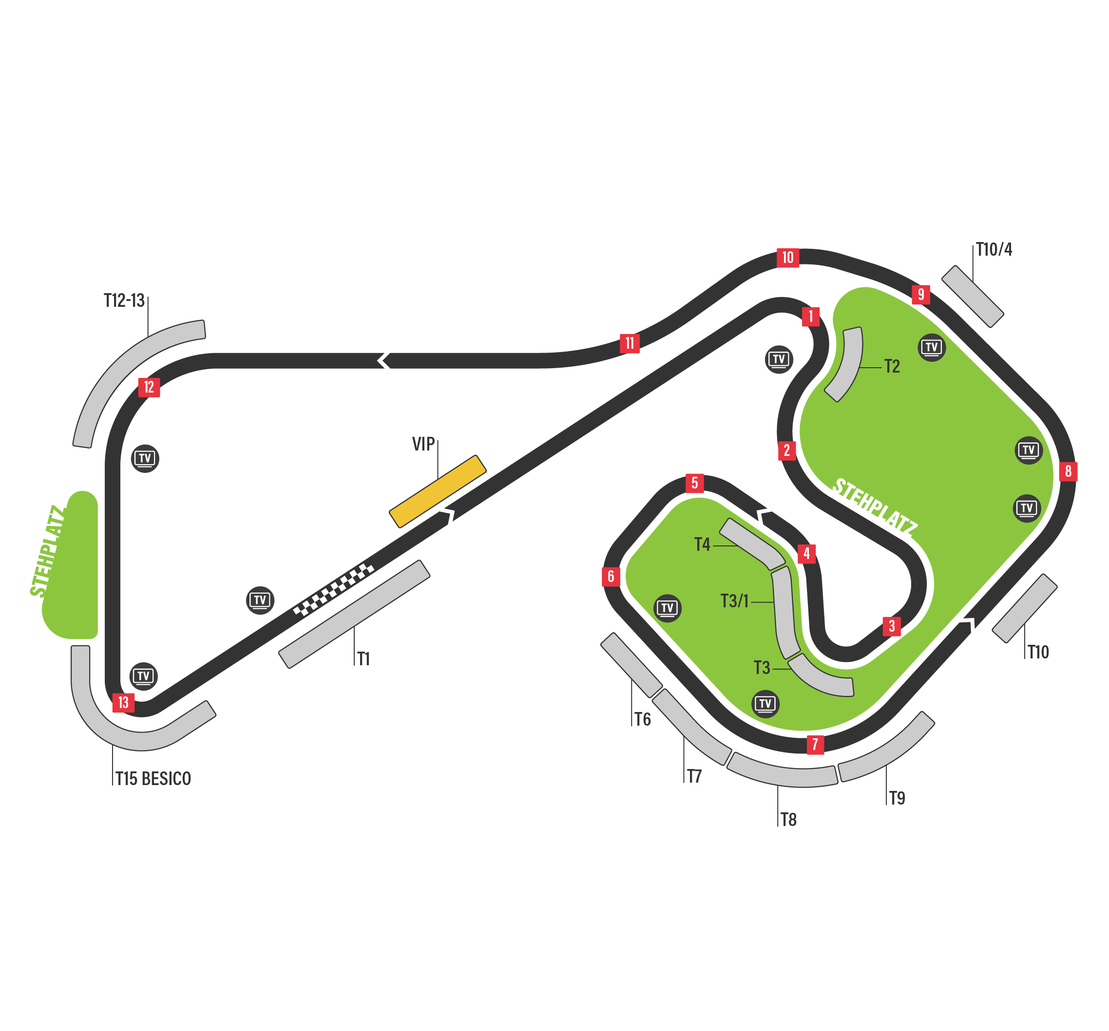 Sachsenring Strecke