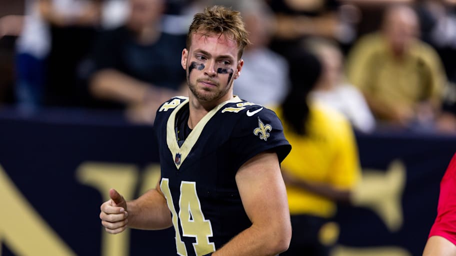 Saints franchise QB visuals.