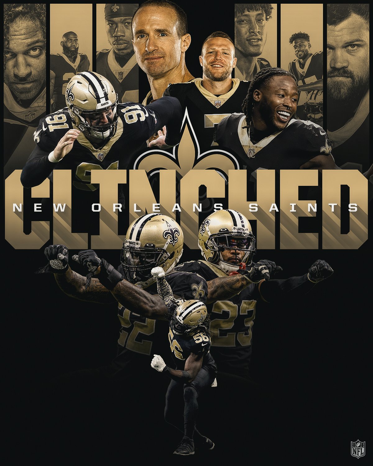 saints team graphics