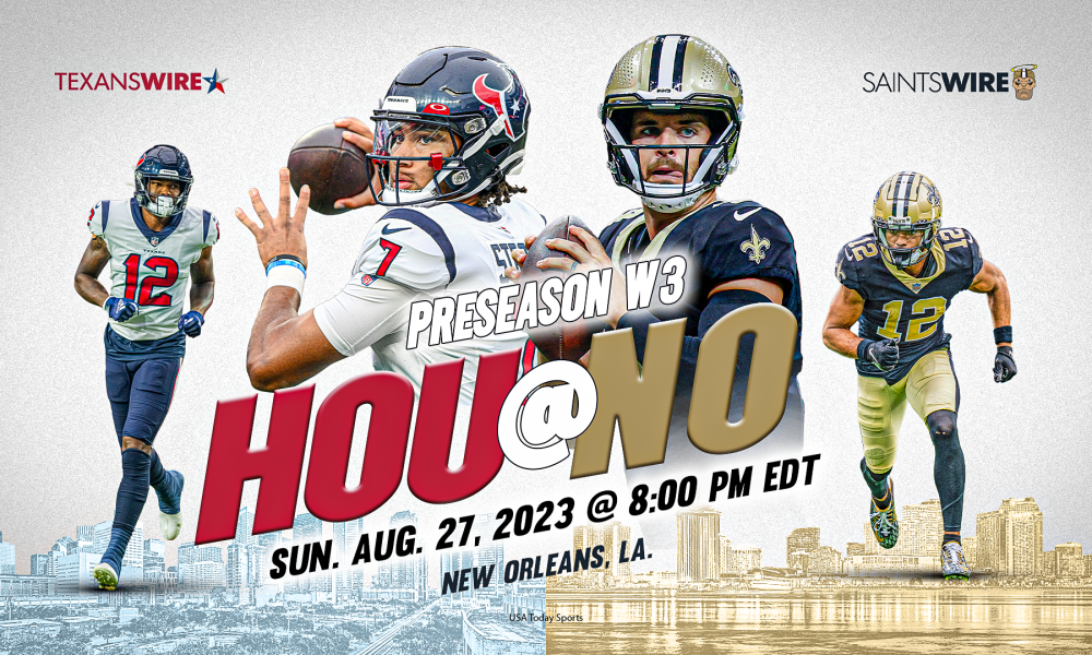 Saints Texans schedule