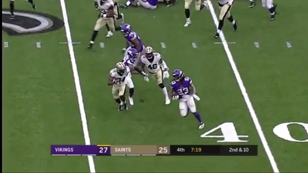 Saints Vikings match stats