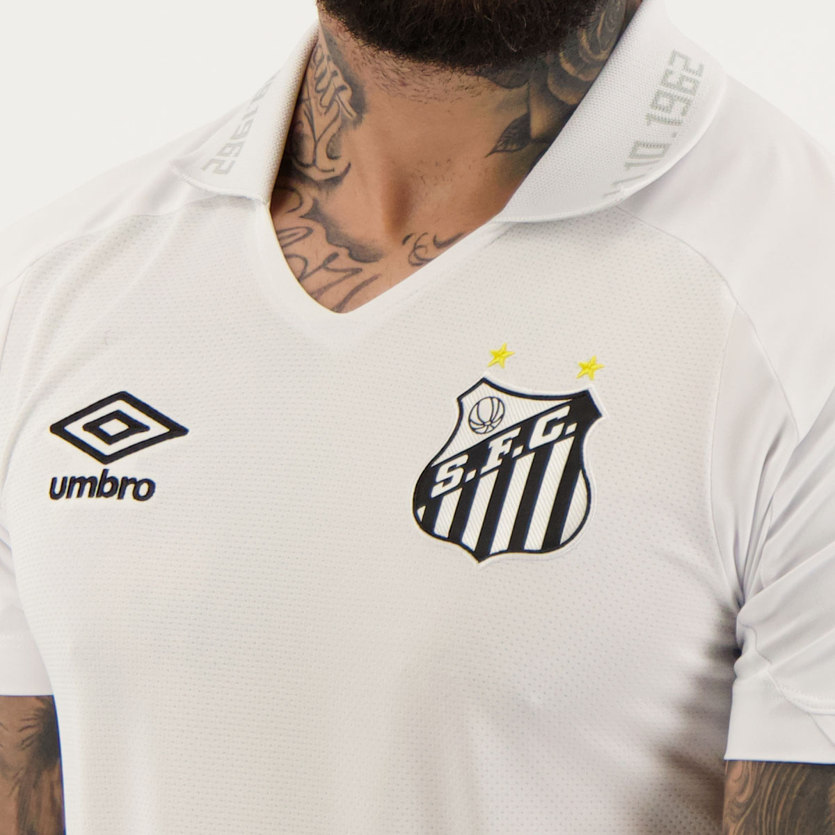 Santos FC fan apparel.